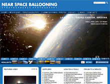 Tablet Screenshot of nearspaceballooning.com